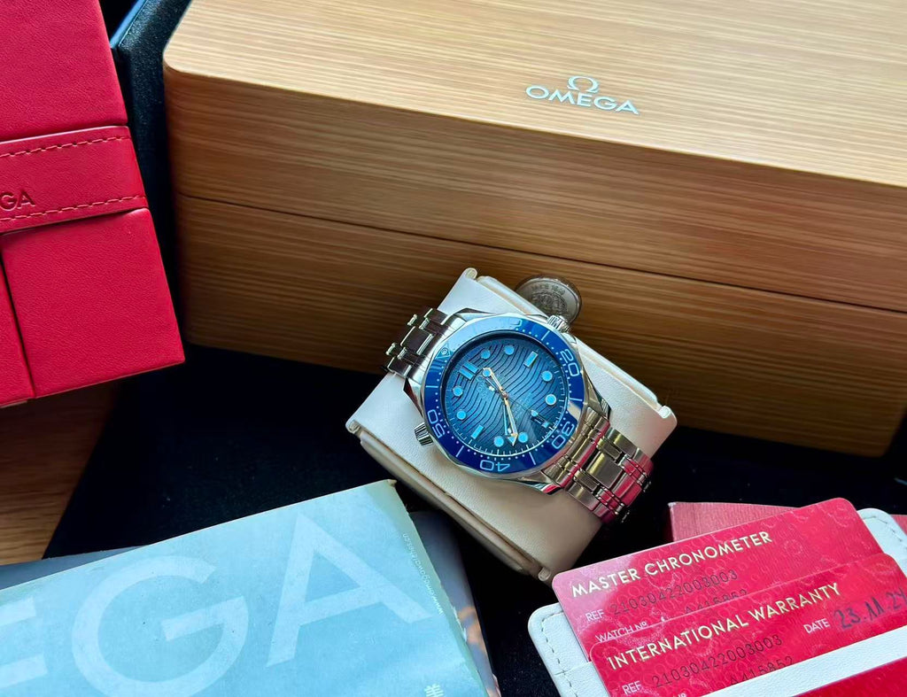 Omega Seamaster Summer Blue 210.30.42.20.03.003 with Box and Papers