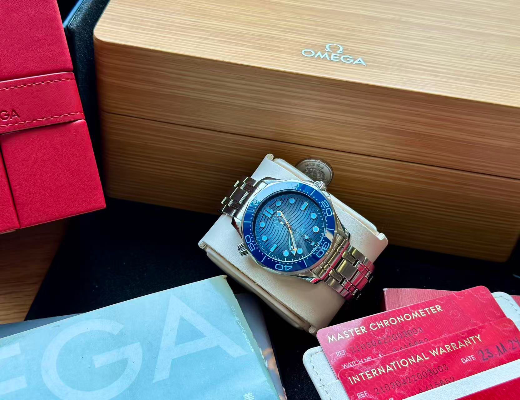 Omega Seamaster Summer Blue 210.30.42.20.03.003 with Box and Papers