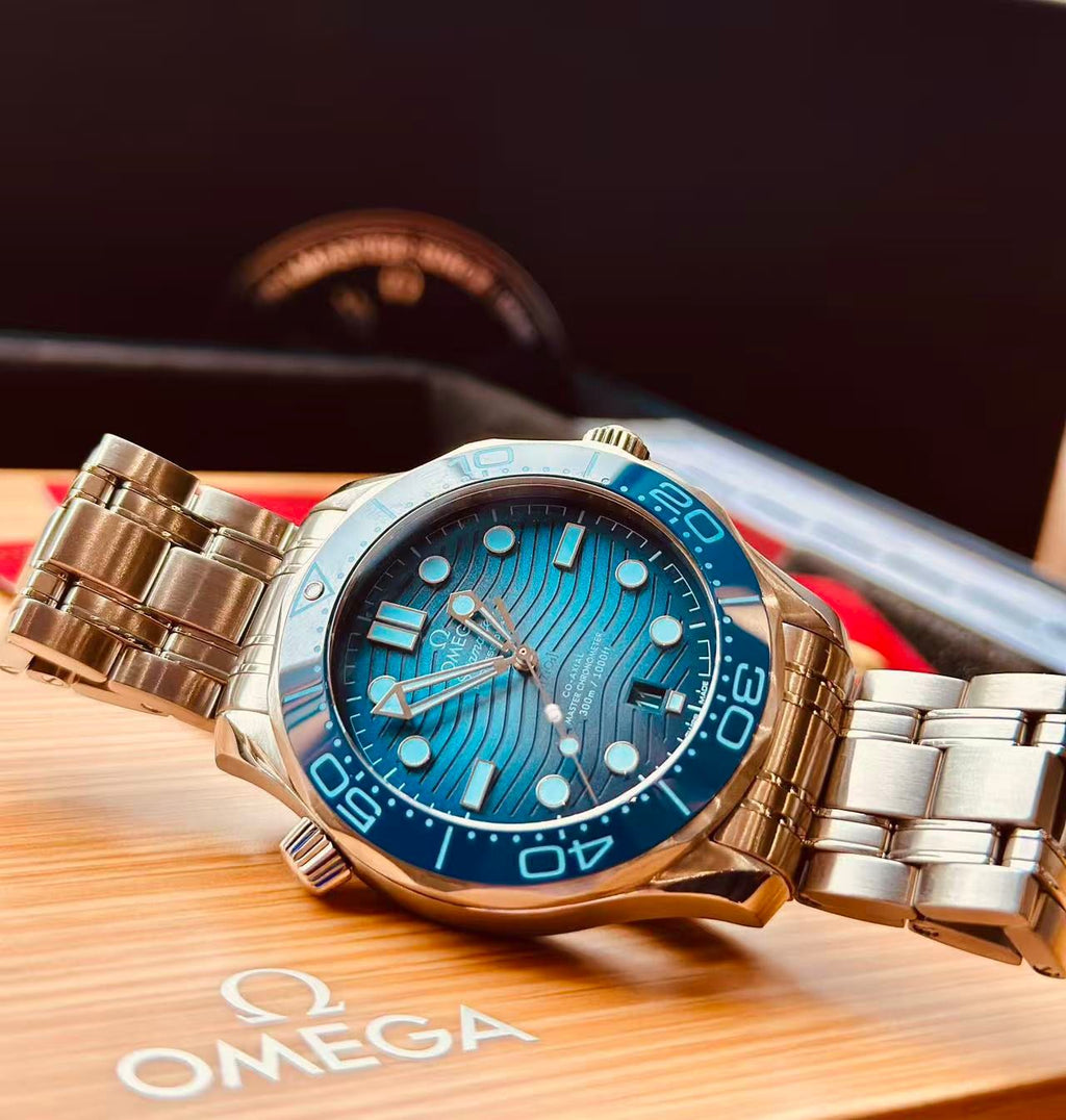Omega Seamaster Summer Blue 210.30.42.20.03.003 with Box and Papers