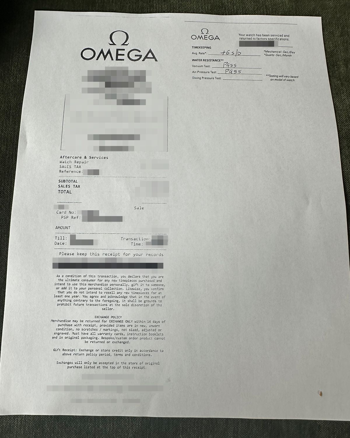 Omega 2599.80.00