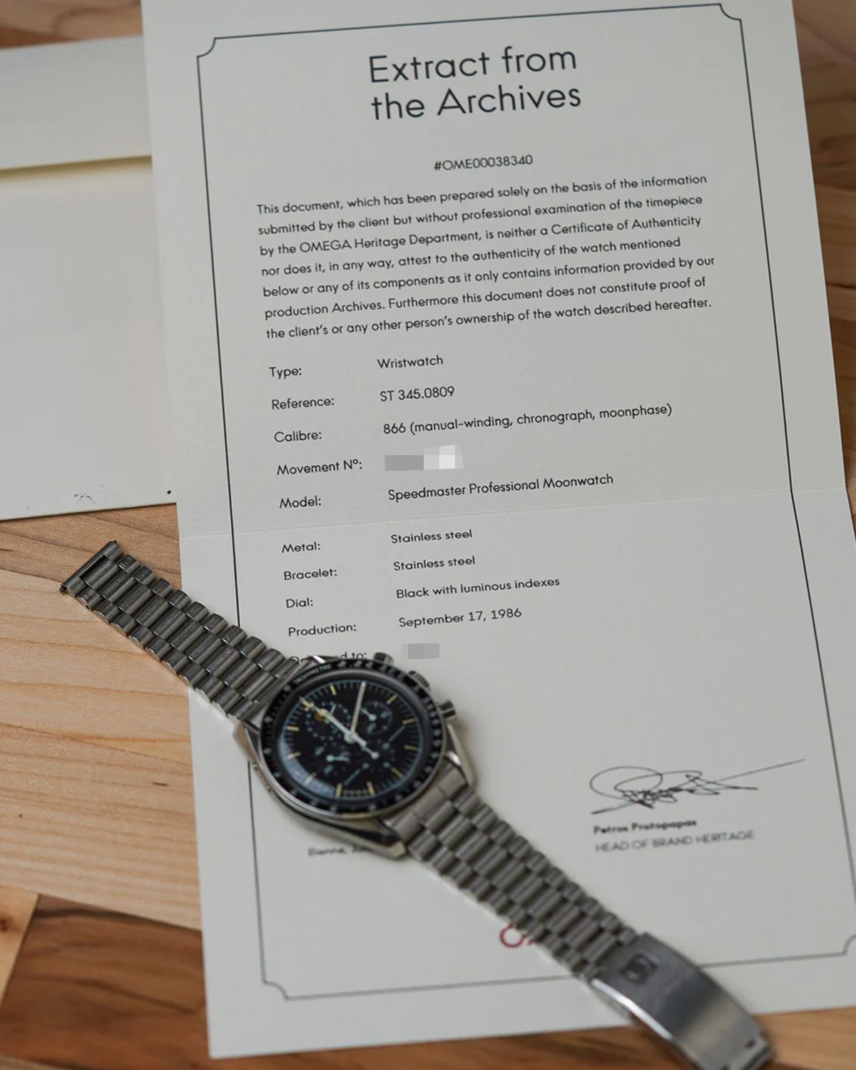 Omega 345.0809